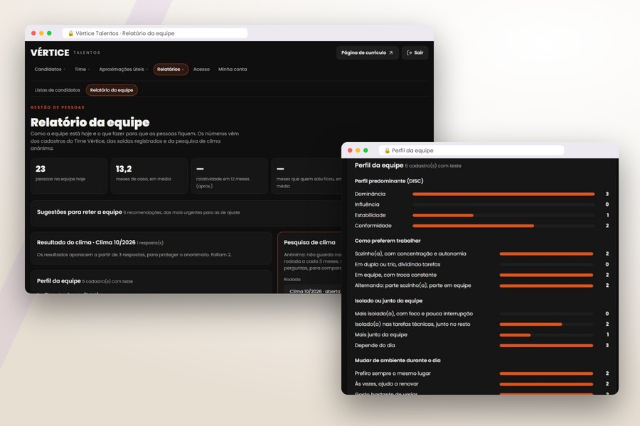 Exemplo de entrega: CRM: relatório da equipe